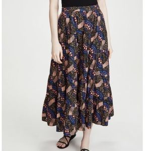 NWOT Ulla Johnson sz 4 skirt, multicolored print